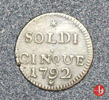 5 soldi 1792 (Genova)