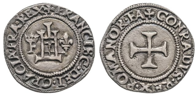 Mezzo Testone 1527-1528 (Genova)