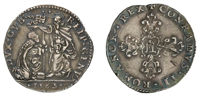 Testone della benedizione III tipo 1563 (Genova)