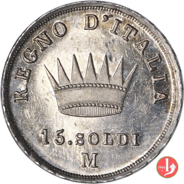 15 soldi 1814 (Milano)