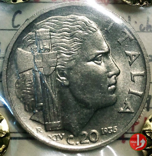 20 centesimi impero 1936 (Roma)