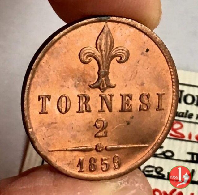 2 Tornesi 1859 (Napoli)