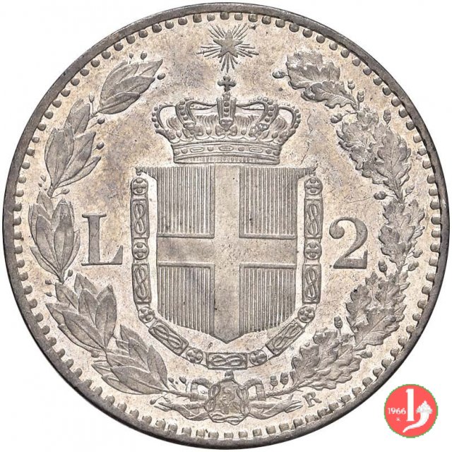 2 lire 1883 (Roma)