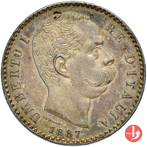 2 lire 1887 (Roma)