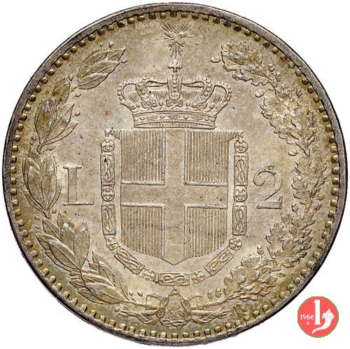 2 lire 1887 (Roma)