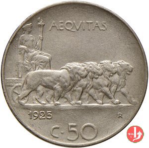 50 centesimi leoni 1925 (Roma)