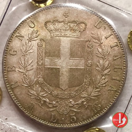 5 lire o scudo 1872 (Milano)