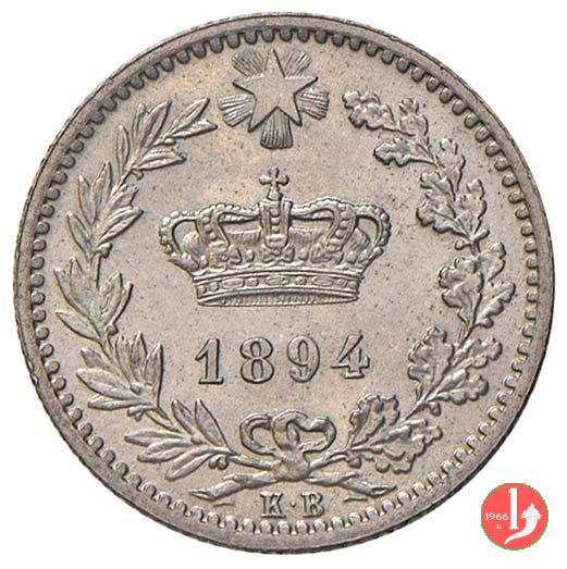 Nichelino o 20 centesimi 1894 (Berlino)
