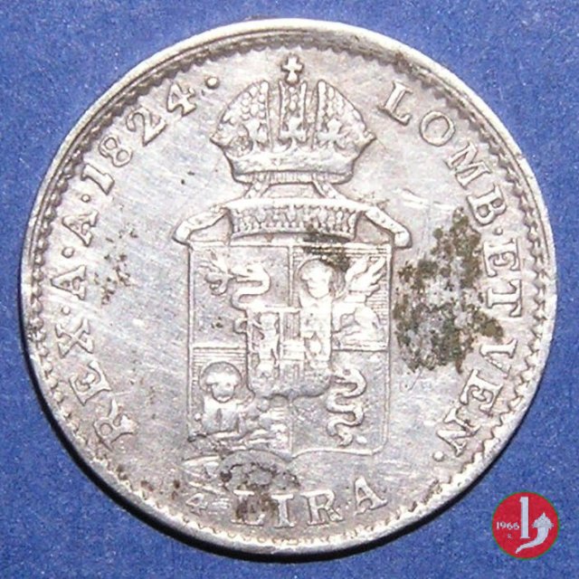 1/4 di lira 1824 (Venezia)
