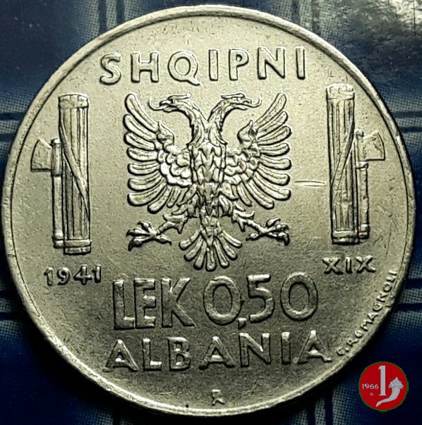 0,50 lek 1941 (Roma)