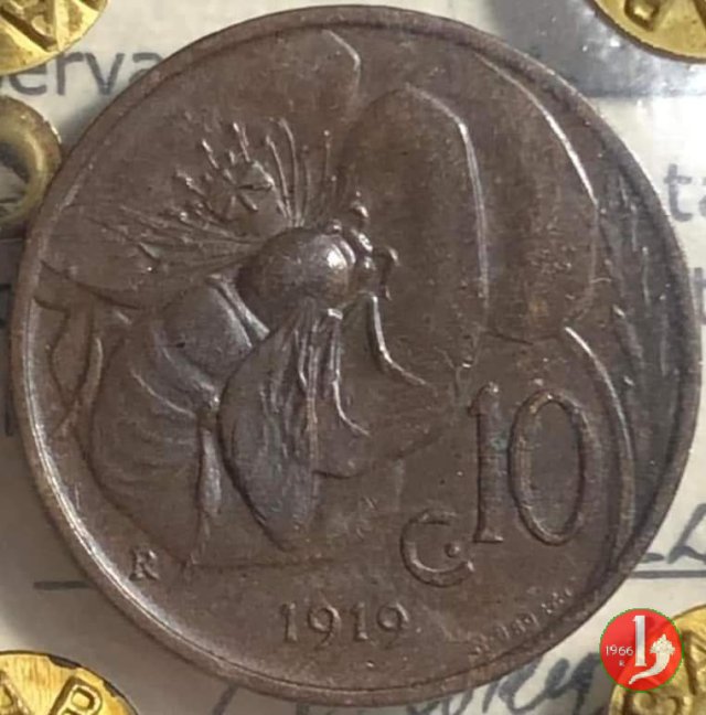 10 centesimi ape 1919 (Roma)