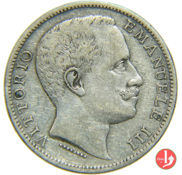 2 lire aquila sabauda 1901 (Roma)