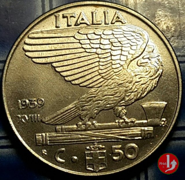 50 centesimi impero 1939 (Roma)