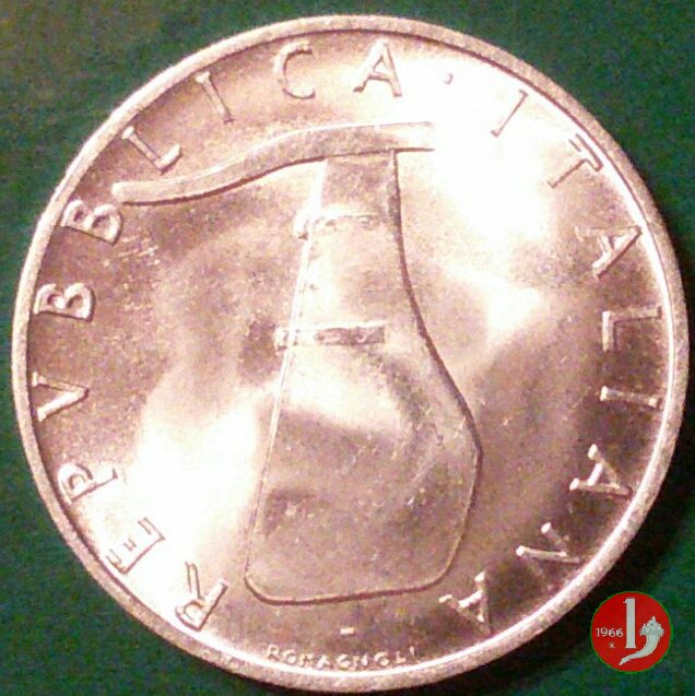 5 lire delfino 1969 (Roma)