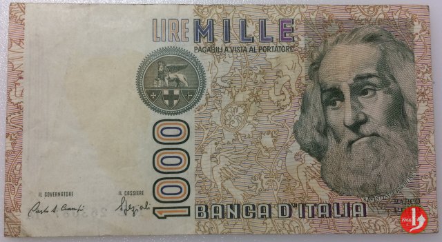 1.000 lire Marco Polo 1988