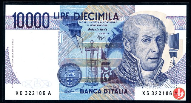 10.000 lire Alessandro Volta 1998