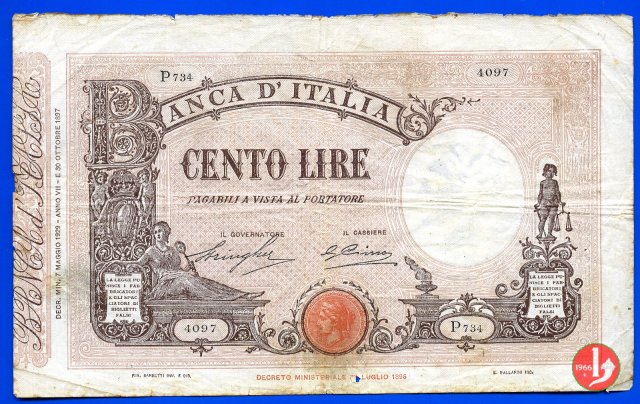 100 Lire Barbetti "Matrice" 1929