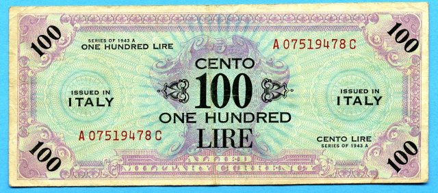 100 Lire 1944