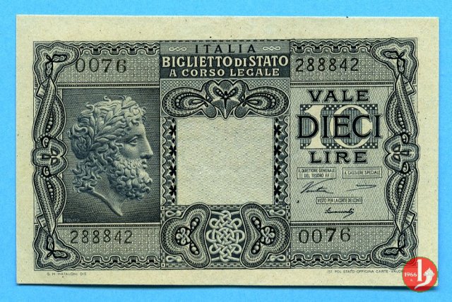 10 Lire "Giove" 1944