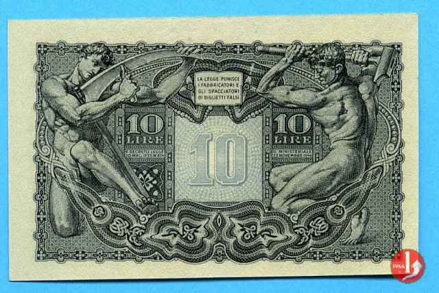 10 Lire "Giove" 1944