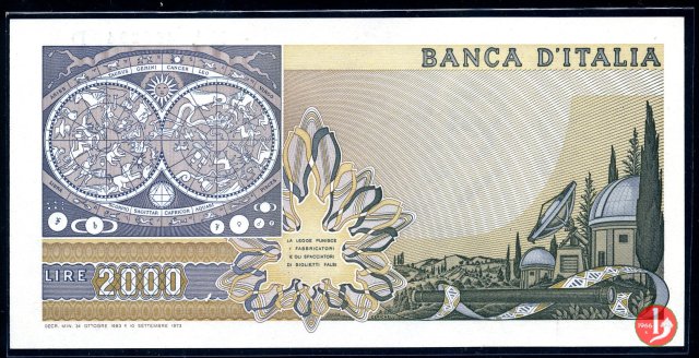 2.000 lire Galileo Galilei 1993