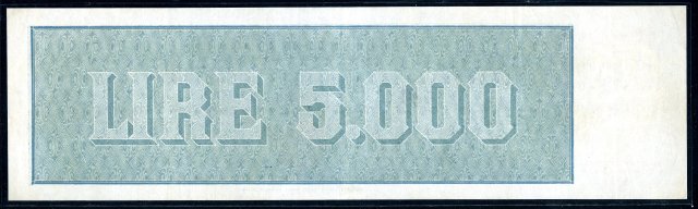 5.000 lire Titolo Provvisorio 1949