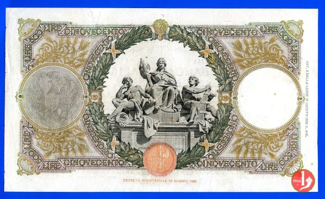 500 Lire Capranesi "Mietitrice" 1942