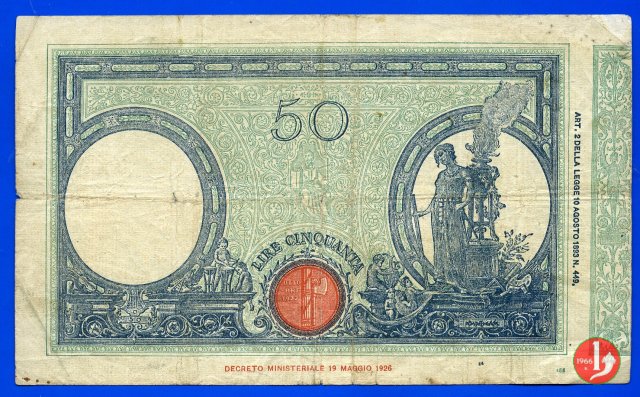 50 lire Barbetti "Fascio" 1934