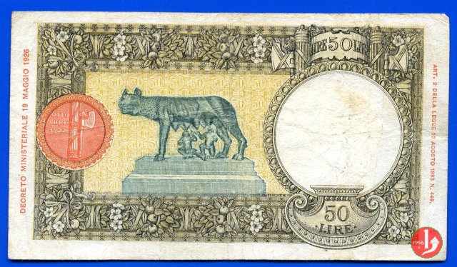 50 lire Lupetta Secondo Tipo 1941