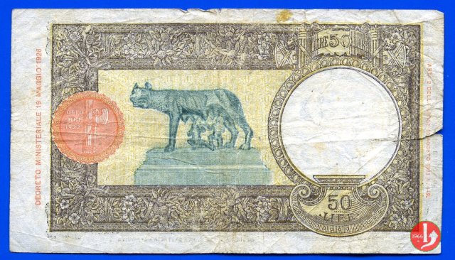 50 lire Lupetta Secondo Tipo 1942