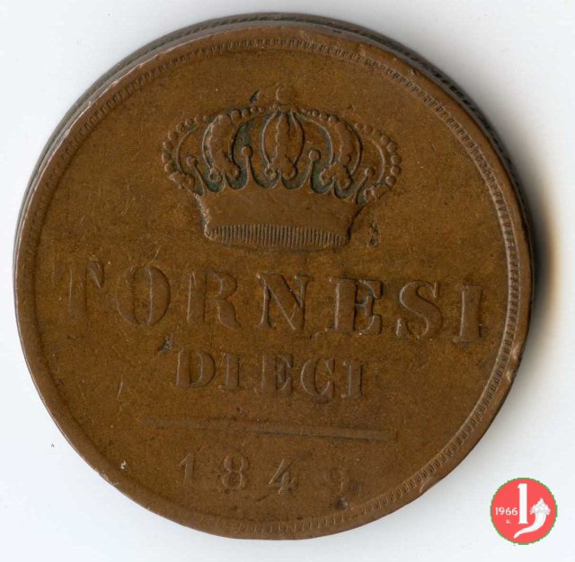 10 Tornesi 1849 (Napoli)