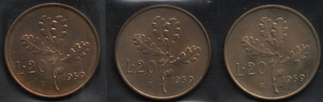 20 lire quercia 1959 (Roma)