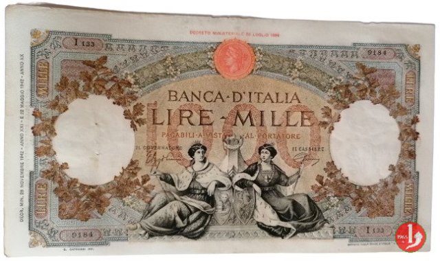 1000 Lire Capranesi "Repubbliche Marinare" 1942