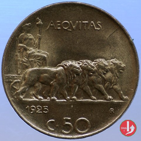 50 centesimi leoni 1925 (Roma)