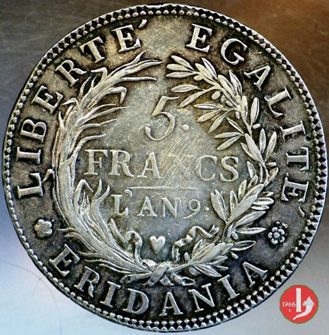 5 francs 1800-1801 (Torino)