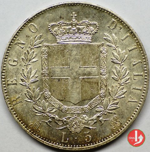 5 lire o scudo 1872 (Milano)