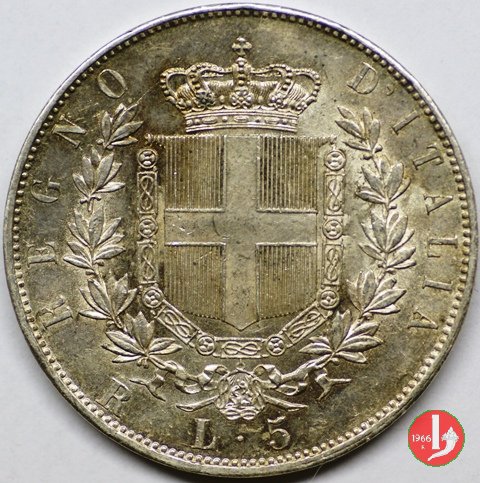 5 lire o scudo 1878 (Roma)