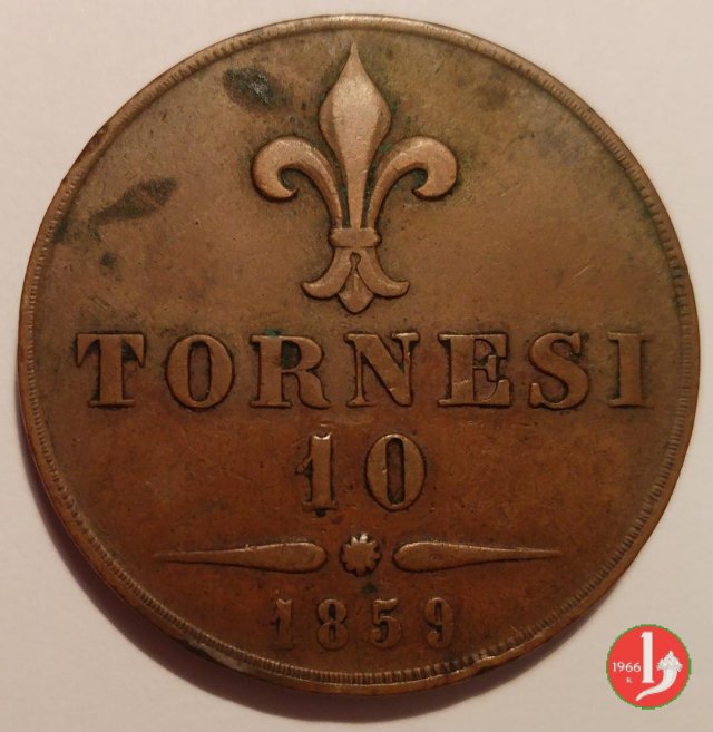 10 Tornesi 1859 (Napoli)