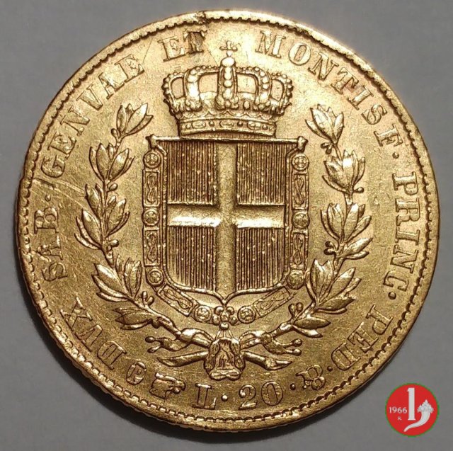 20 lire o Marengo 1839 (Torino)