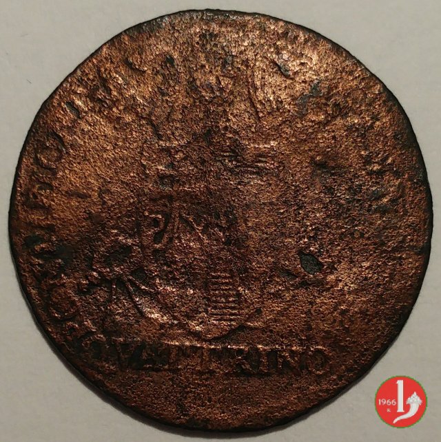 Quattrino del 4° tipo 1816 (Bologna)