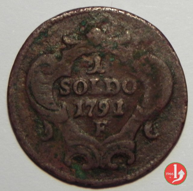 1 soldo 1791 (Hall)