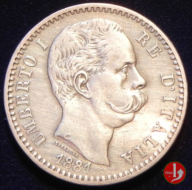 2 lire 1881 (Roma)