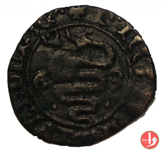 Sesino (tipo con croce e Biscione) 1395-1402 (Milano)
