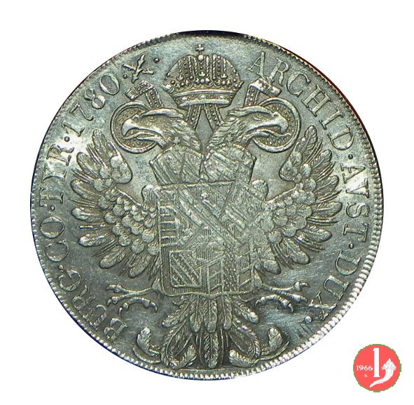 Tallero 1780 di convenzione 1815-1841 (Milano)