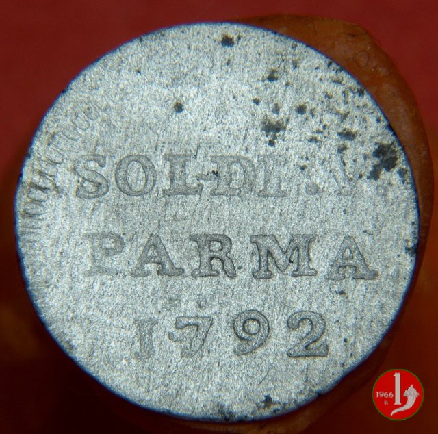 5 soldi o quarto di lira 1792 (Parma)