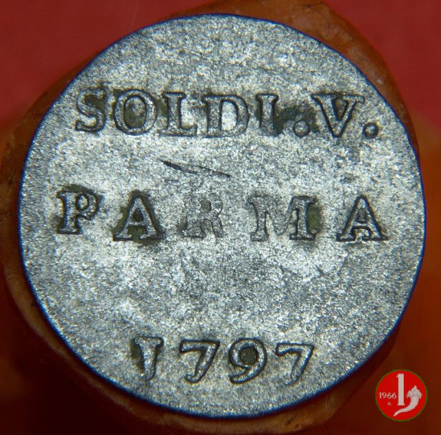 5 soldi o quarto di lira 1797 (Parma)