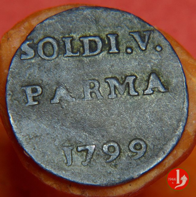 5 soldi o quarto di lira 1799 (Parma)