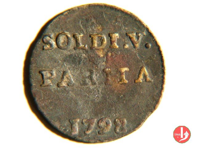 5 soldi o quarto di lira 1798 (Parma)