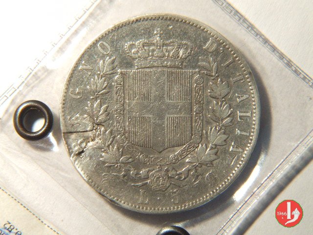 5 lire o scudo 1862 (Torino)