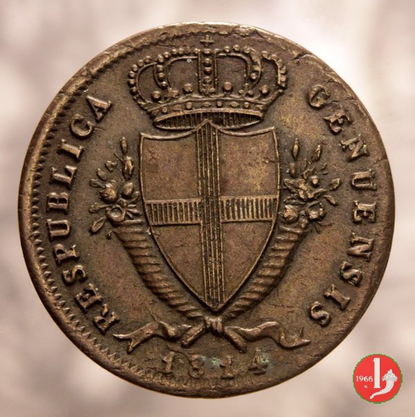 2 soldi 1814 (Genova)